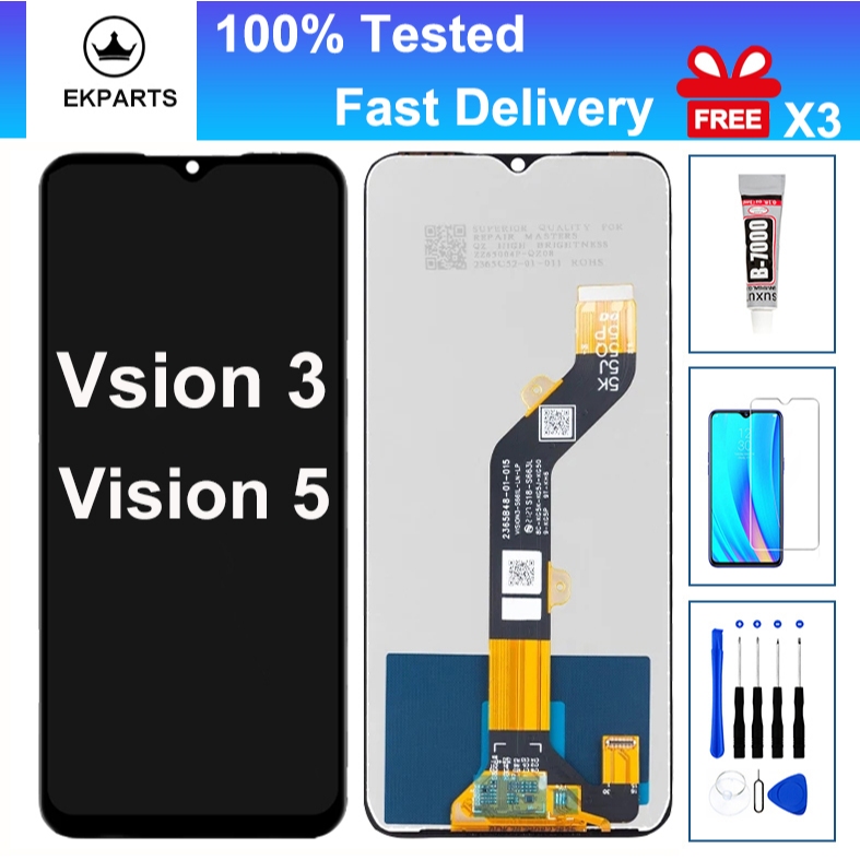 LCD สําหรับ Itel Vision 3/Vision 5 LCD หน้าจอสัมผัสจอแสดงผล Digitizer เปลี่ยนชุด S661LP S661L S663LC