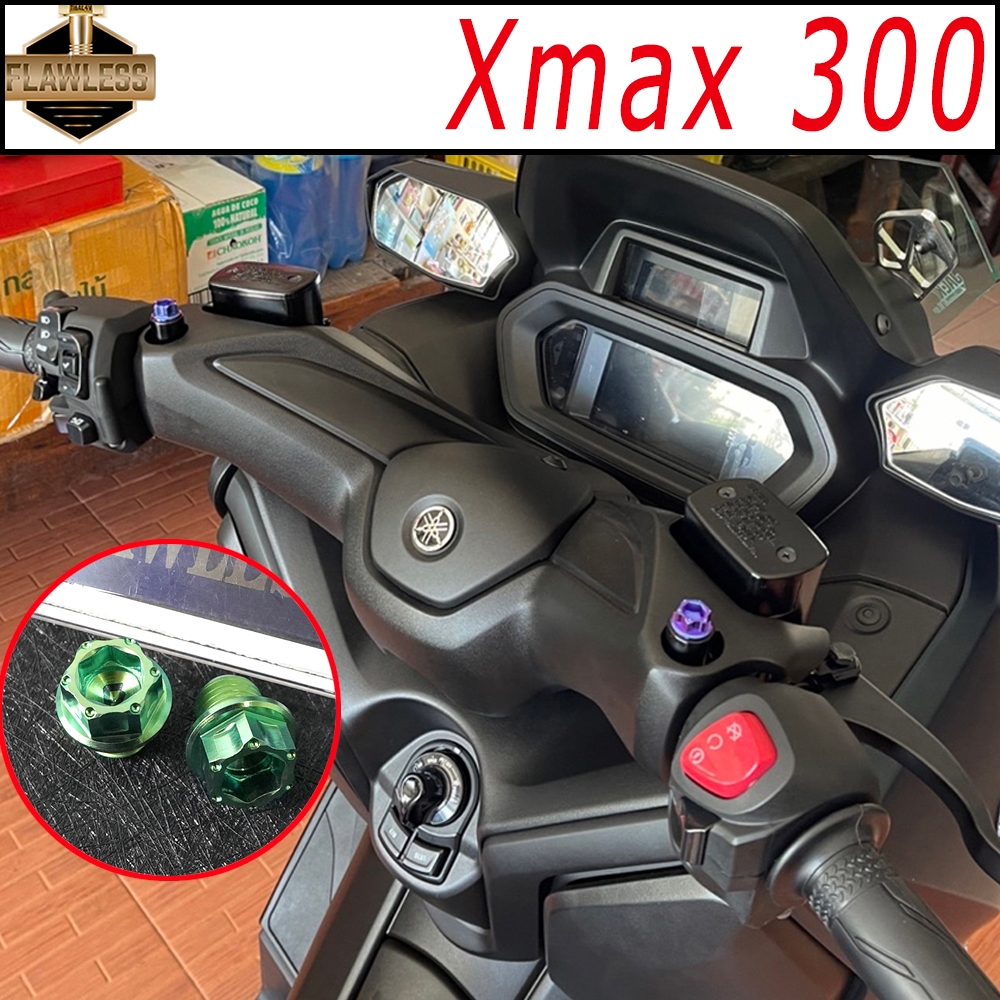FLAWLESSTI Yamaha Xmax 300 2017-2025 ฝาครอบเครื่องยนต์ด้านหลังเบรค Caliper เท้าเหยียบ Bodycover หม้อน้ํา Bolt
