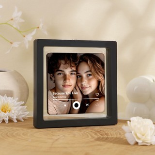 Personalized Music Fridge Magnetic with Box Customized Photo Music Album Magnet Fridge Stickers Built-In Music Player with Charge Valentine's Day Father's Day & Mother's Day Gift
