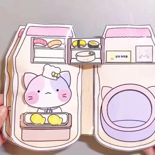 หนังสือเงียบของเล่น DIY ของเล่นเพื่อการศึกษาหนังสือเด็กตัดล่วงหน้า DIY Pack สําหรับพัฒนาทักษะของเด็ก Handmade Busy หนังสือ