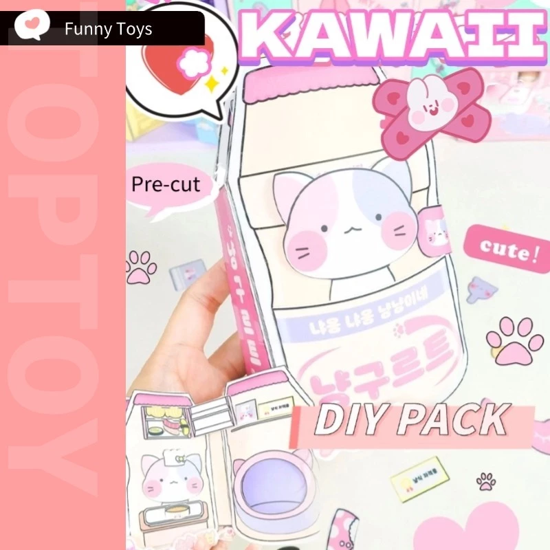 หนังสือเงียบของเล่น DIY ของเล่นเพื่อการศึกษาหนังสือเด็กตัดล่วงหน้า DIY Pack สําหรับพัฒนาทักษะของเด็ก Handmade Busy หนังสือ