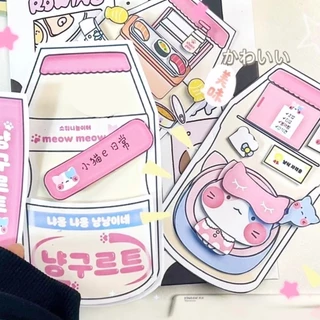 หนังสือเงียบของเล่น DIY ของเล่นเพื่อการศึกษาหนังสือเด็กตัดล่วงหน้า DIY Pack สําหรับพัฒนาทักษะของเด็ก Handmade Busy หนังสือ