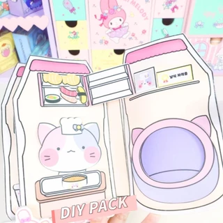 หนังสือเงียบของเล่น DIY ของเล่นเพื่อการศึกษาหนังสือเด็กตัดล่วงหน้า DIY Pack สําหรับพัฒนาทักษะของเด็ก Handmade Busy หนังสือ