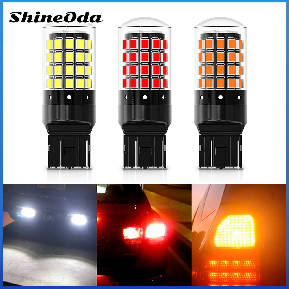 1/2PCS 12V Super Bright รถ Led ไฟท้าย 2835 54smd 1156 1157 7440 7443 กันน้ํารถจักรยานยนต์ที่จอดรถย้อนกลับโคมไฟไฟเลี้ยวหลอดไฟ ราคา ถูกที่สุด ดีลบีเคเค