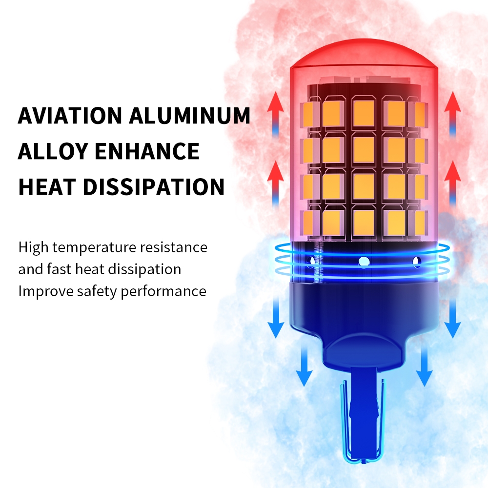 1/2PCS 12V Super Bright รถ Led ไฟท้าย 2835 54smd 1156 1157 7440 7443 กันน้ํารถจักรยานยนต์ที่จอดรถย้อนกลับโคมไฟไฟเลี้ยวหลอดไฟ ราคา ถูกที่สุด ดีลบีเคเค แกลเลอรีภาพที่ 7
