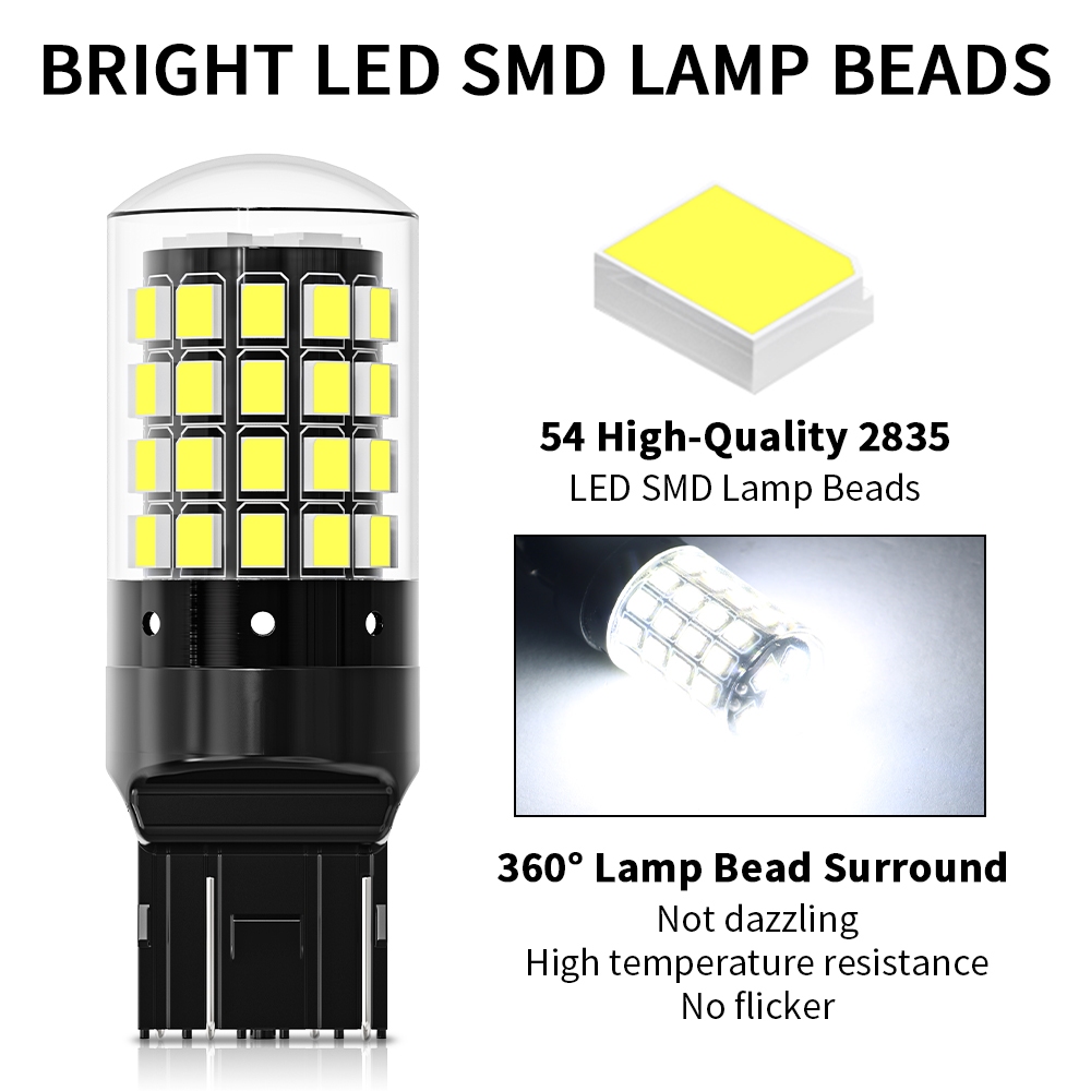 1/2PCS 12V Super Bright รถ Led ไฟท้าย 2835 54smd 1156 1157 7440 7443 กันน้ํารถจักรยานยนต์ที่จอดรถย้อนกลับโคมไฟไฟเลี้ยวหลอดไฟ ราคา ถูกที่สุด ดีลบีเคเค แกลเลอรีภาพที่ 3