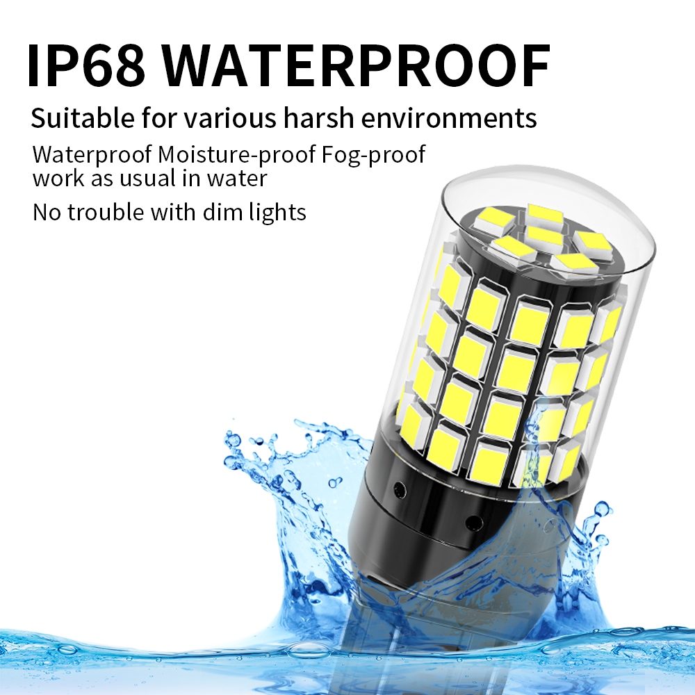 1/2PCS 12V Super Bright รถ Led ไฟท้าย 2835 54smd 1156 1157 7440 7443 กันน้ํารถจักรยานยนต์ที่จอดรถย้อนกลับโคมไฟไฟเลี้ยวหลอดไฟ ราคา ถูกที่สุด ดีลบีเคเค แกลเลอรีภาพที่ 6