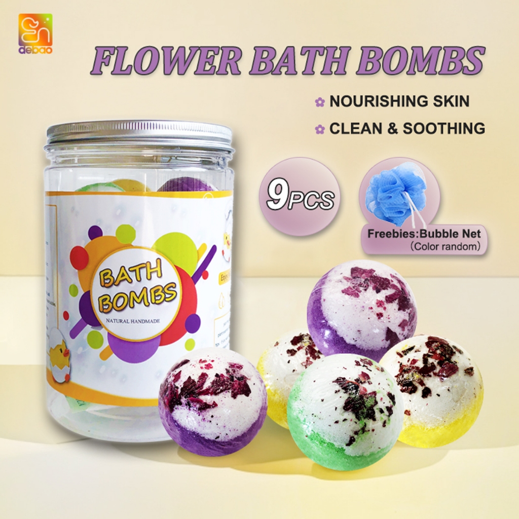 Endbao Organic Baby Bathbomb 100g - Gentle Sea Salt & Essential Oil, Safe Fun Bath Time สําหรับทารก, กล่องของขวัญน่ารักสําหรับทารกแรกเกิดเด็กวัยหัดเดินเด็ก
