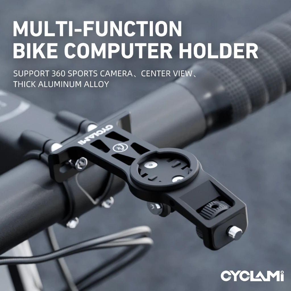 มัลติฟังก์ชั่จักรยานคอมพิวเตอร์ขาตั้งอลูมิเนียม MTB จักรยาน Light Holder จักรยานคอมพิวเตอร์สําหรับ IGPSPORT Garmin Compatible 360 กล้องวงเล็บไฟคอมพิวเตอร์