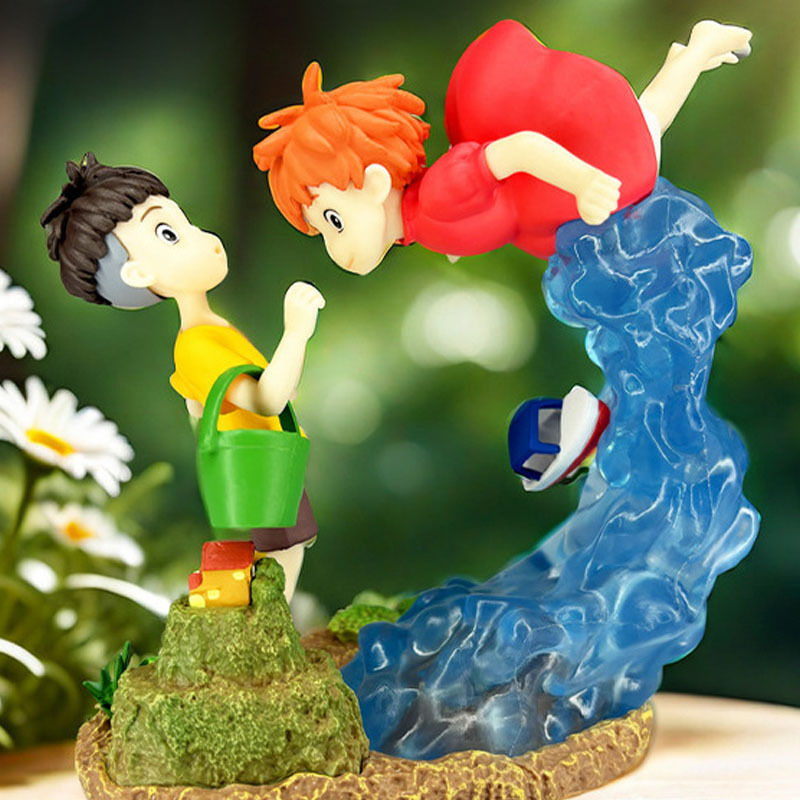 15 ซม.Ponyo บน Cliff รูป Ponyo Sousky Seagal รูป Pvc Gk รูปปั้นอะนิเมะ Action Figurine ตุ๊กตาคอลเลกช