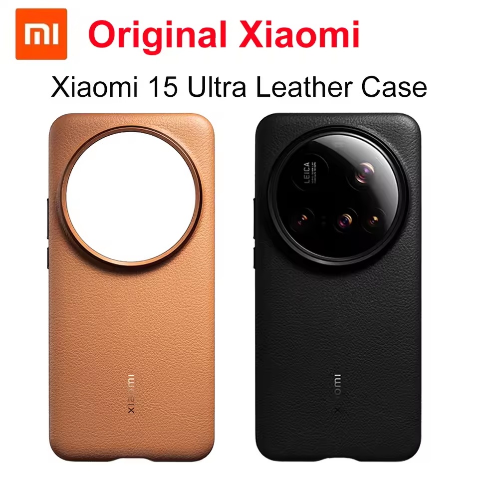 Original Xiaomi 15 Ultra Case หรูหราหนังป้องกันกรณีสําหรับ Xiaomi 15 Ultra Mi 15 Ultra Cover