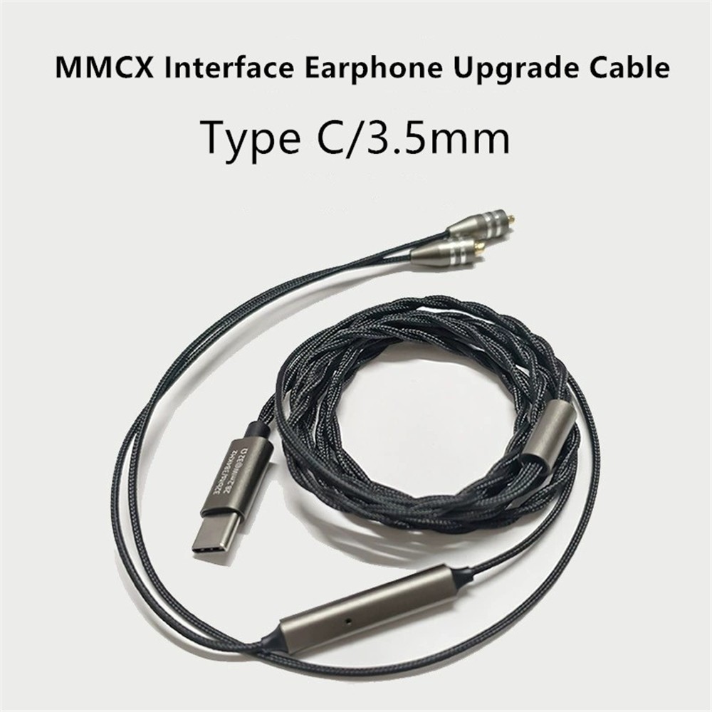 Lunsheng Type C หูฟังอัพเกรดสายพร้อมไมโครโฟนขั้วต่อ MMCX DAC CX3193 ชิปสําหรับ AEOLIAN