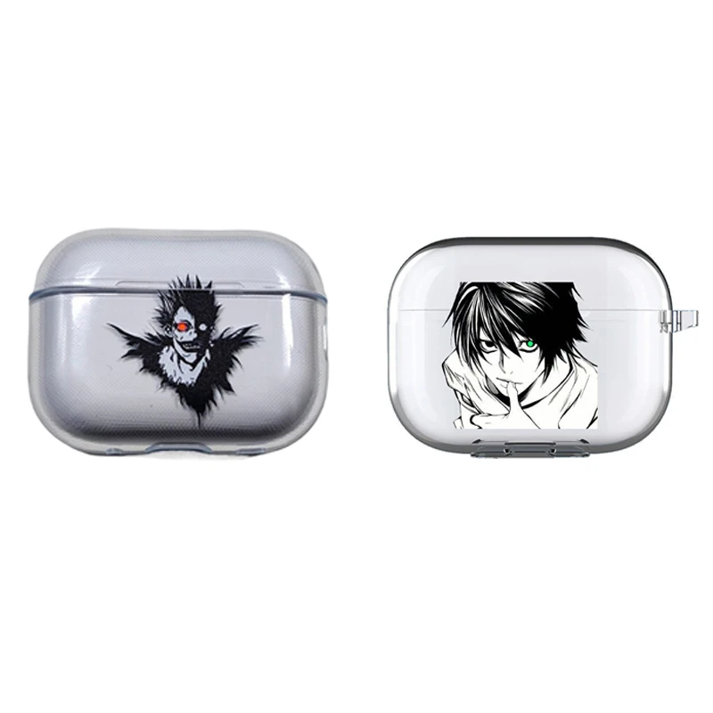 DEATH NOTE Ryuk โปร่งใสสําหรับ AirPods 1 2 3 Pro Drop-resistant หูฟังกรณีการ์ตูนหูฟังไร้สายสําหรับ Pro2 ราคาถูก Shopee Lazada