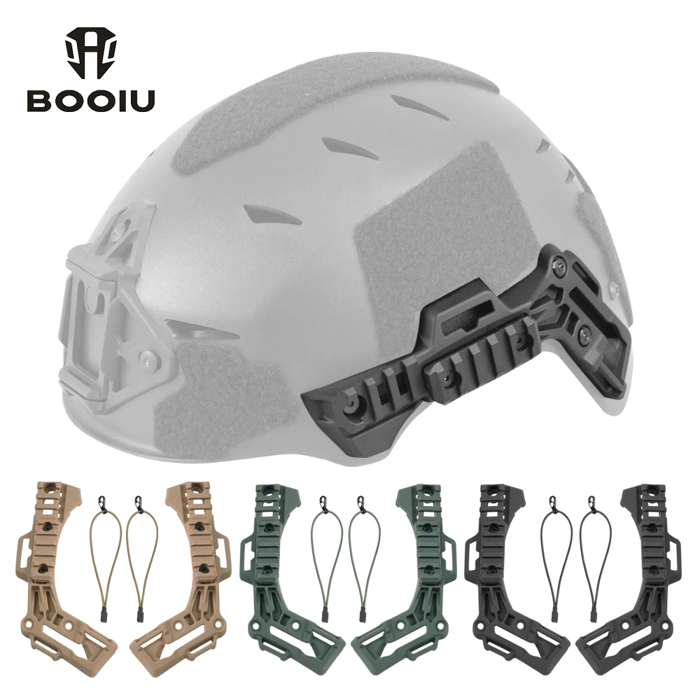 BOOIU หมวกกันน็อค Wendy กับ ARC Mount และ Adapter สําหรับ Airsoft
