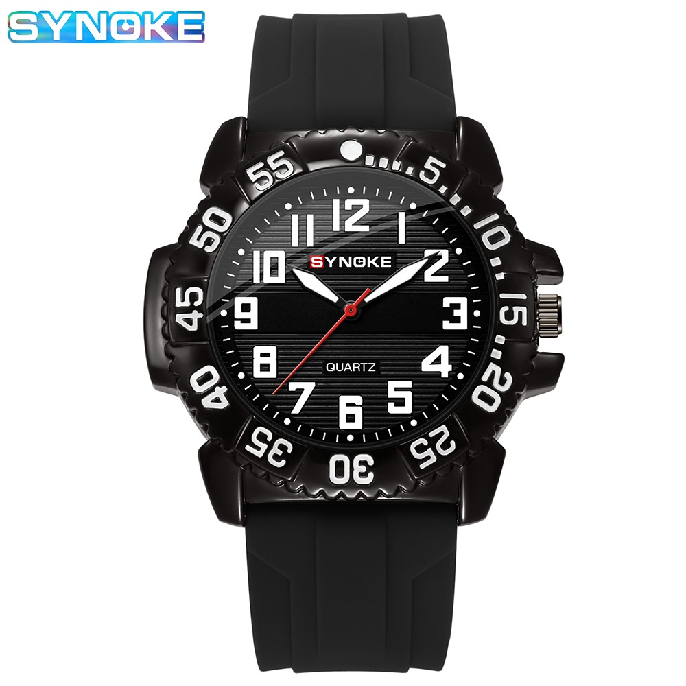 SYNOKE Watches นาฬิกาควอทซ์หรูหราแฟชั่นบุรุษ