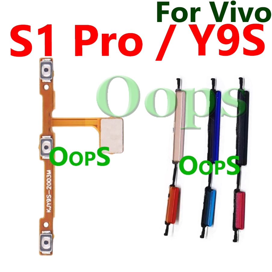 เปิดไฟ flex สําหรับ Vivo S1 Pro / Y9S Up Down Side Key volume ปุ่มสายริบบิ้น