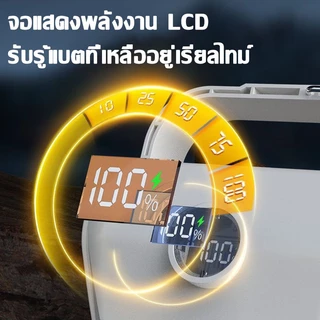 โคมไฟตั้งแคมป์ 5000mAh LED ชาร์จ USB ตะเกียงโซล่าเซลล์ ไฟฉาย แคมป์ปิ้ง ตะขอพกพา 3 โหมด