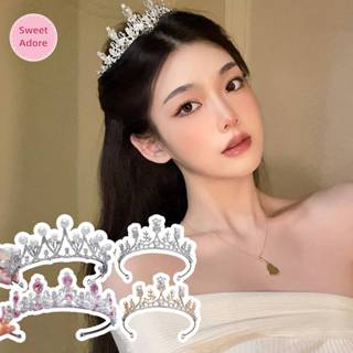 Sweetadore 2023 ใหม ่ ผู ้ หญิงหญิงสีเงินมงกุฎ Headwear คริส…