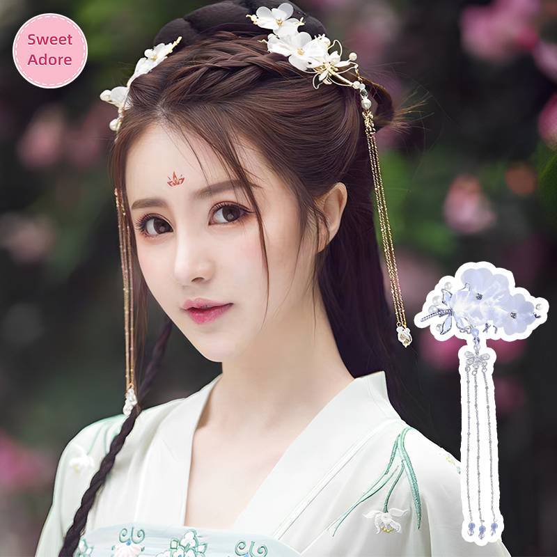 Sweetadore Dragonfly Hairpin sel หญิงสาวอุปกรณ์เสริมผม Hairpin Elegant สไตล์คลาสสิก Dragonfly แบบดั้งเดิม Hanfu สไตล์จีน TH