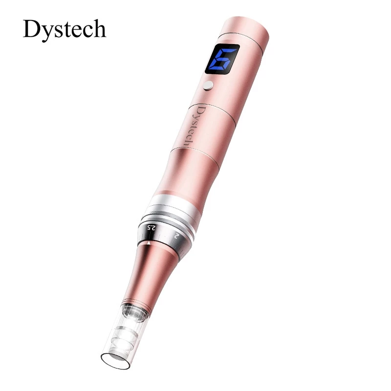Derma pen Dystech 016 Professional Beauty Pen Skin Care Tool Kit พร้อมตลับสํารอง 2 ชิ้น