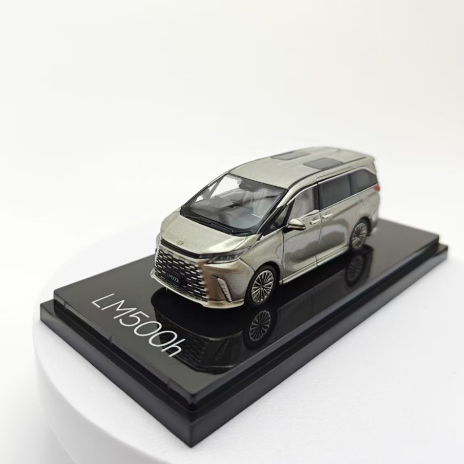 Hobby Japan 1/64 LEXUS LM500h LHD 4 Seater Black Diecast Scale # HJ641067เช่น