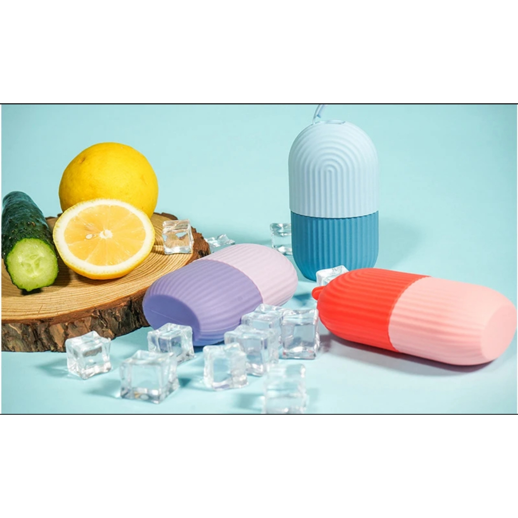 สปาซิลิโคนน้ําแข็งนวดหน้า น้ําแข็ง ลูกบาศก์ ซิลิโคนนวดหน้าน้ําแข็งช่วยสดชื่นผิวช่วยให้รูผมปิดมาก - รูปที่ 2