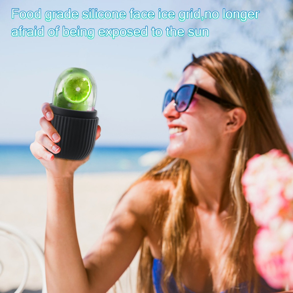 สปาซิลิโคนน้ําแข็งนวดหน้า น้ําแข็ง ลูกบาศก์ ซิลิโคนนวดหน้าน้ําแข็งช่วยสดชื่นผิวช่วยให้รูผมปิดมาก - รูปที่ 4