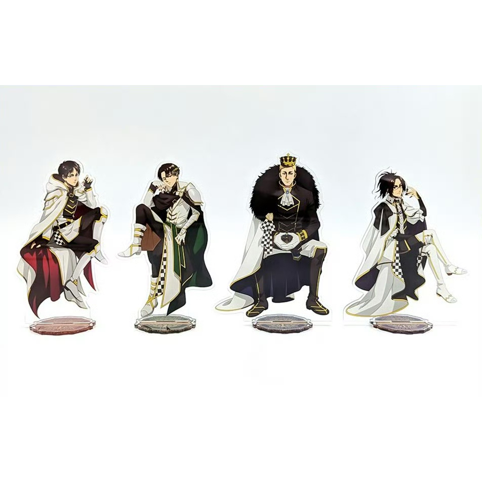 Attack on Titan Chess Series อะคริลิค Standees - Eren, Levi, Hange, Erwin อะนิเมะสะสม