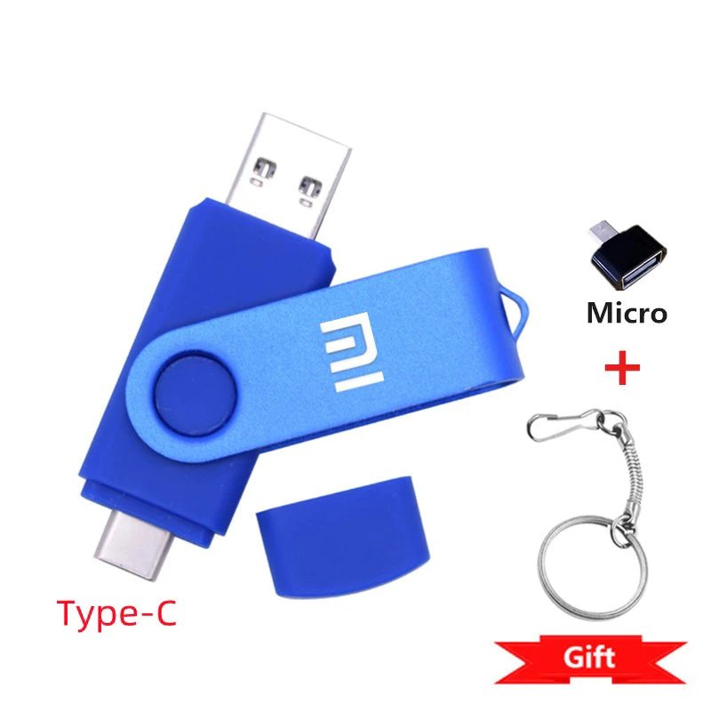 2TB OTG 3-in-1 USB Micro Type-c แฟลชไดรฟ์ 1TB 512GB 256GB 128GB 64GB Pendrive สําหรับ Android สมาร์ท