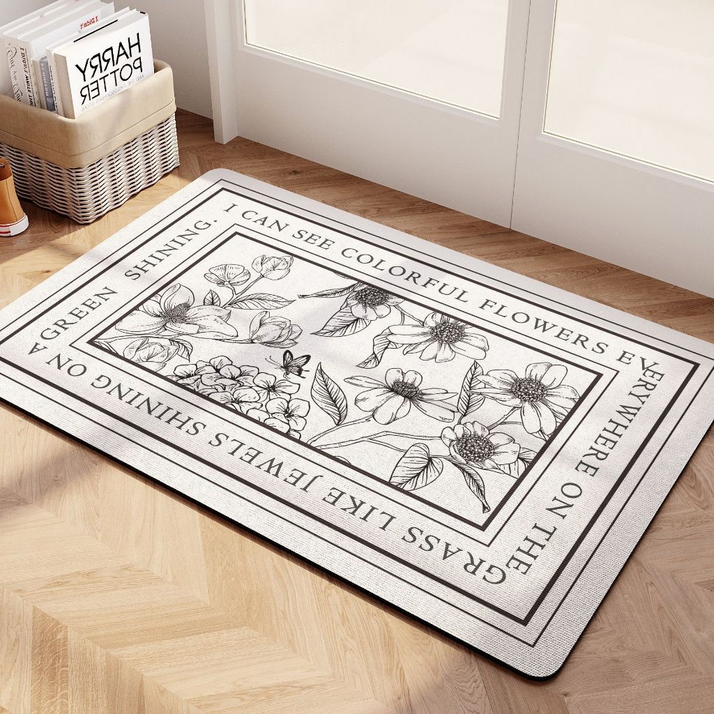 พรมปูพื้นห้องน้ำแบบไดอะตอม โคลน นุ่มและดูดซับความชื้น - รูปที่ 2