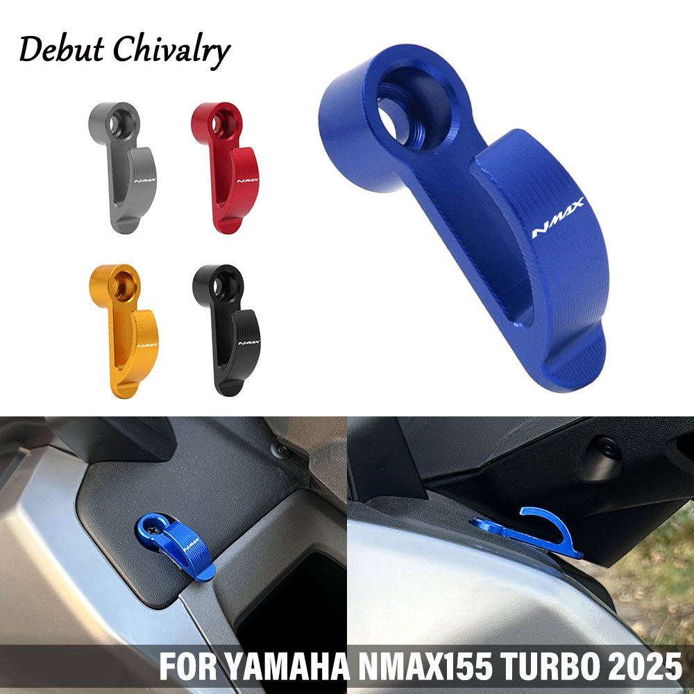 อุปกรณ์เสริมรถจักรยานยนต์สําหรับ YAMAHA Nmax TURBO NEO S TECH MAX 2025-2026 Full CNC อลูมิเนียมตะขอกระเป๋าเดินทางตะขอเก็บ