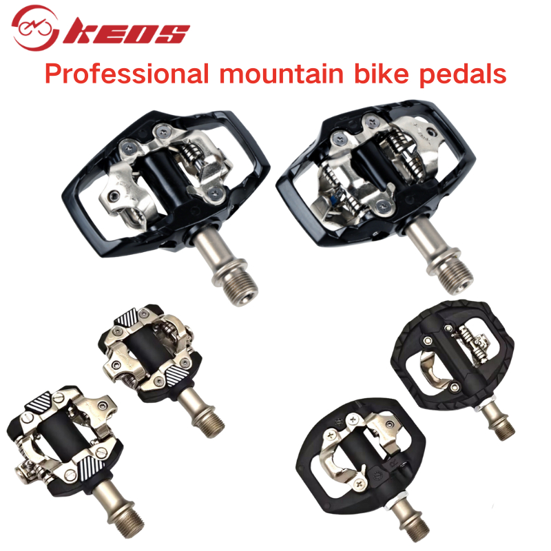KEOS Ultra-light DUแบริ่งจักรยานเสือภูเขารุ่น Self-locking Pedal สำหรับการใช้งานหลากหลาย พร้อมแผ่นป้องกัน แข็งแรง และทนทาน