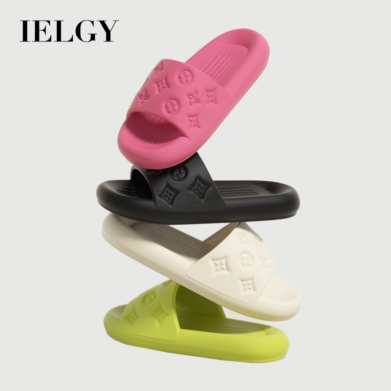 IELGY รองเท้าแตะบ้านใหม่ผู้หญิงฤดูร้อนในร่มห้องน้ํา Anti-Slip คู่ Soft Sole EVA