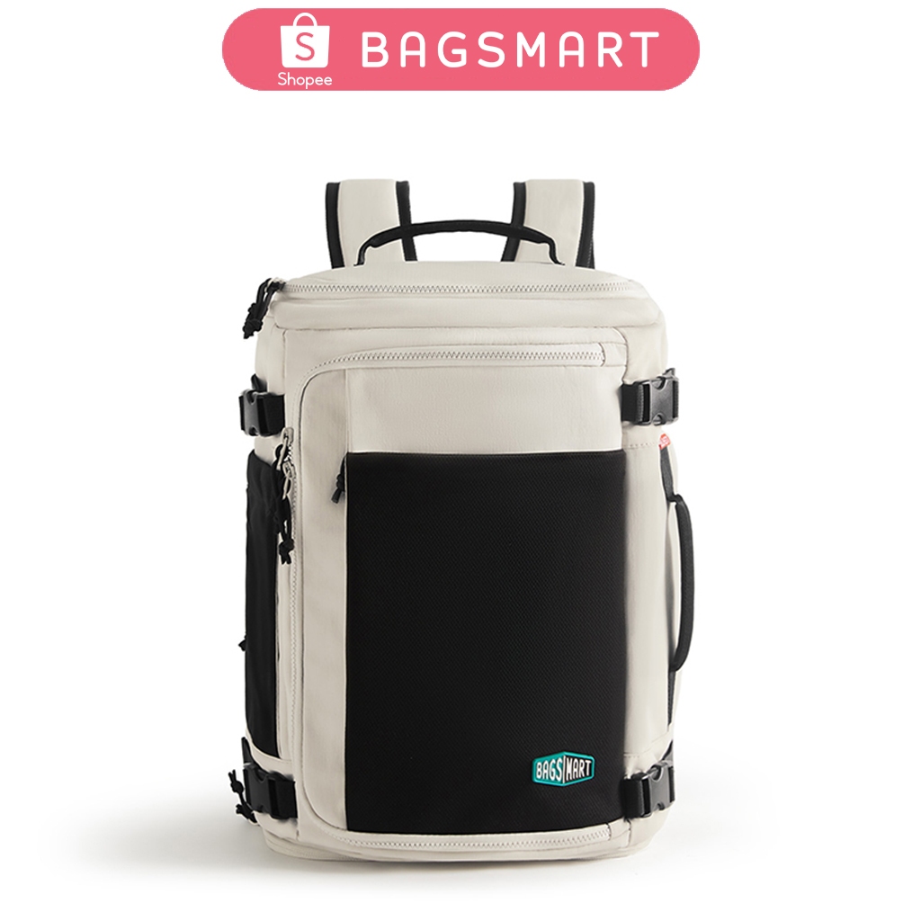BAGSMART 38L กระเป๋าเป้สะพายหลังกันน้ำ 16 นิ้วแล็ปท็อปกระเป๋าเป้สะพายหลังมัลติฟังก์ชั่นกลางแจ้งสำหรับ Unisex
