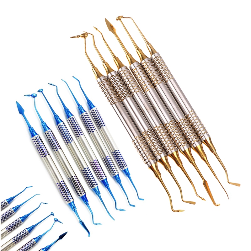 ชุดเครื่องมือทันตกรรมคอมโพสิตเติมปลั๊กไม้พาย Burnisher 6ชิ้น