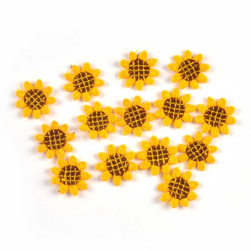 ตัวเลือก: แพทช์ดอกทานตะวันสีเหลือง ขนาด 23 มม. สำหรับตกแต่งเสื้อผ้า DIY จำนวน 30 ชิ้น CP3814