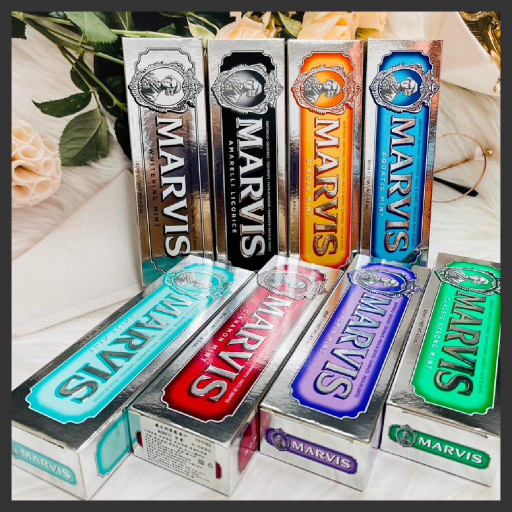 🔥Marvis มาร์วิส มีกลิ่นใหม่ 85ml 🔥ของแท้ฉลากไทย🔥Marvis​ toothpasteยาสีฟันมาร์วิส​ มีหลายสูตร​ Marvis