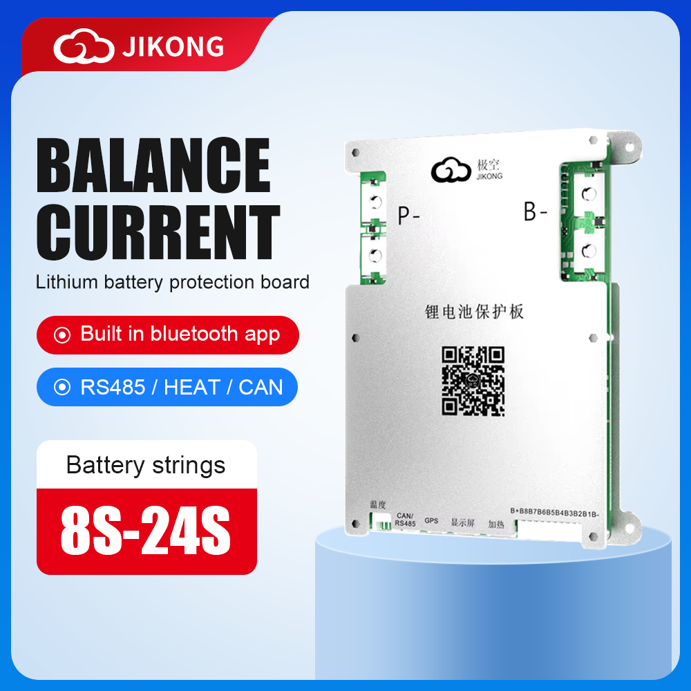 【JK BMS】สมาร์ท BMS JK BD4A8S4P 8s~2as Active Balance สําหรับ 8S-20S Li-Ion/Lifepo4/LTO แบตเตอรี่ 60A