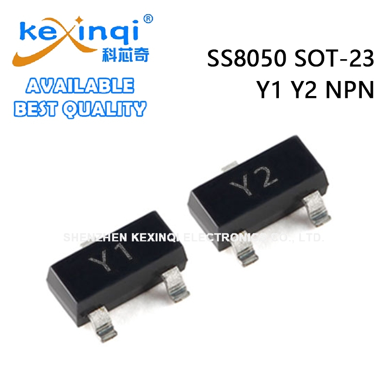 (20-100 ชิ้น) SS8050 Y1 Y2 SOT-23 NPN ทรานซิสเตอร์พลังงาน SMD ชิป Triode