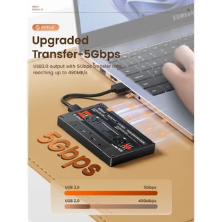 ORICO 2.5 นิ้ว SATA เป็น USB3.0 HDD Enclosure ฮาร์ดไดรฟ์ภายนอกกรณี 5Gbps/6Gbps Transfer Rate และ DIY สติกเกอร์ (2580U3)
