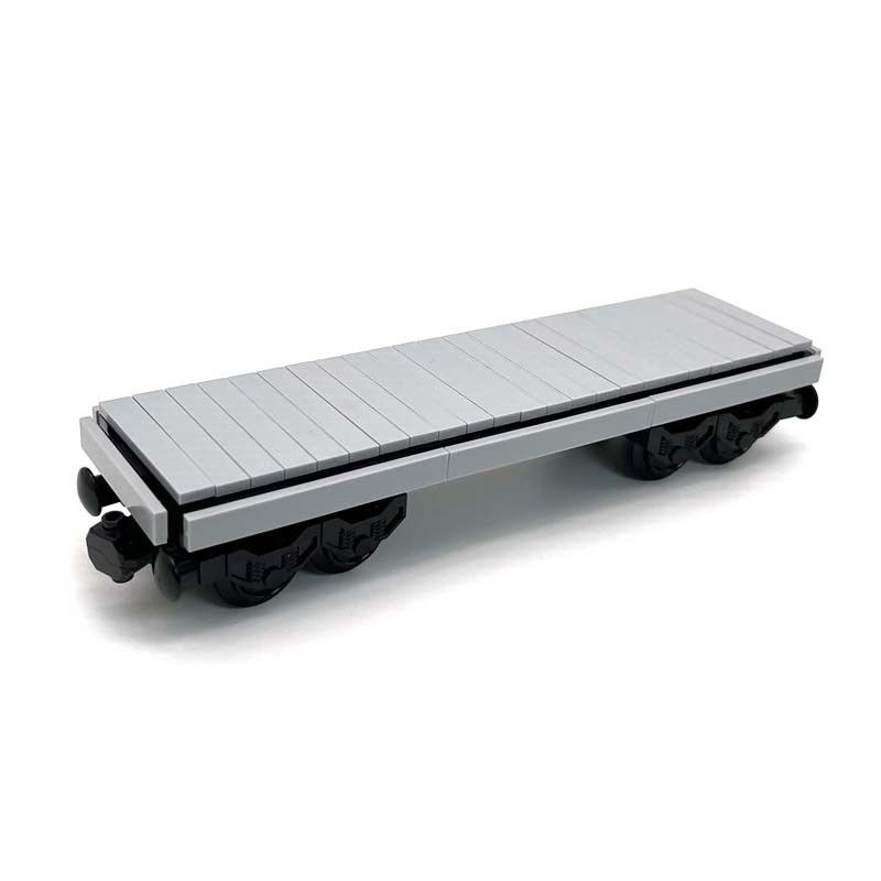 MOC สินค้ารถไฟ Creative Expert Creative City Trailer Carriage รถบรรทุกอิฐ DIY Building Block ของเล่นเด็กของขวัญ
