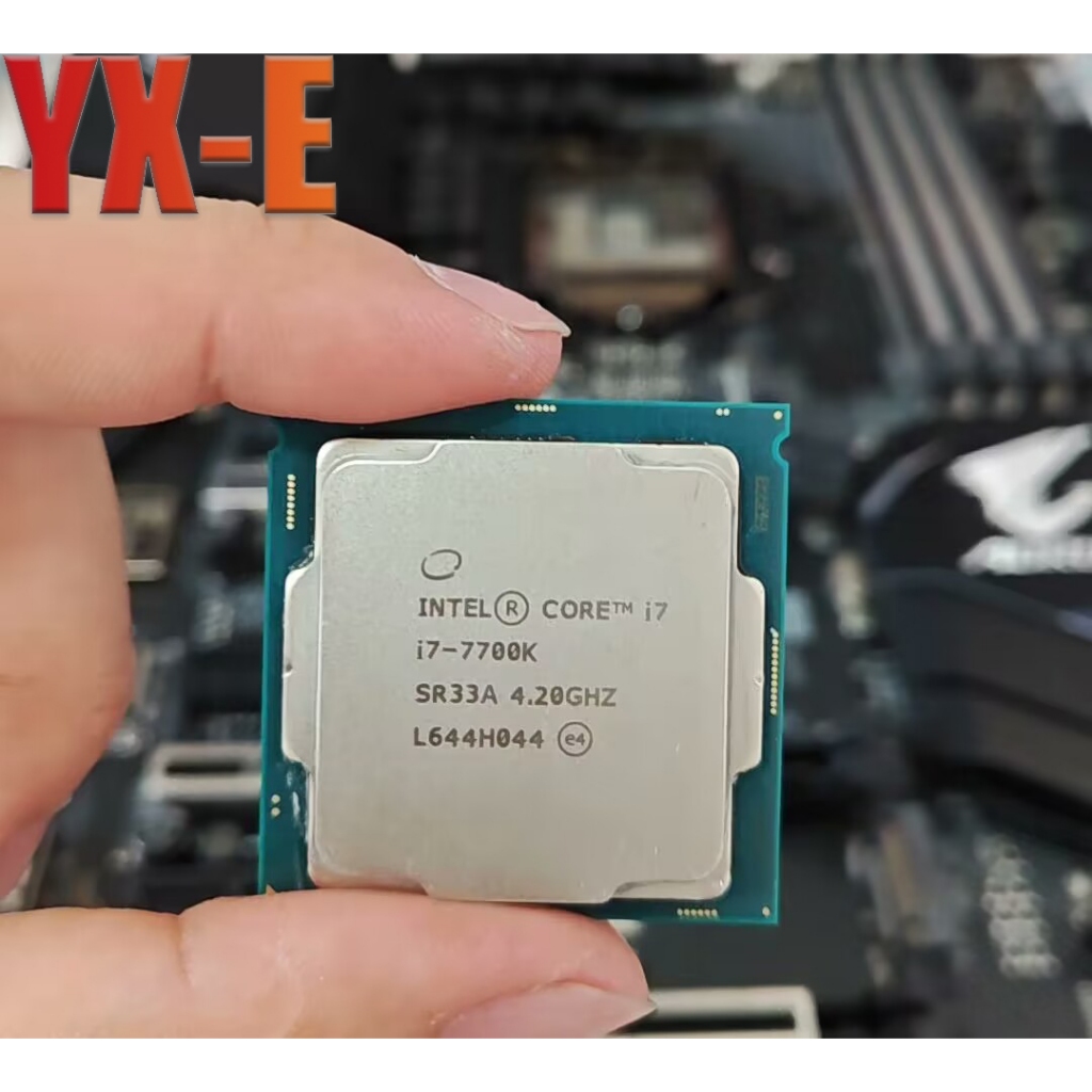 Upgrade Gaming CPU Dessktop โปรเซสเซอร์คอมพิวเตอร์ YX-E 7th Gen Core i7-7700K LGA 1151 CPU 4.5 GHz Q