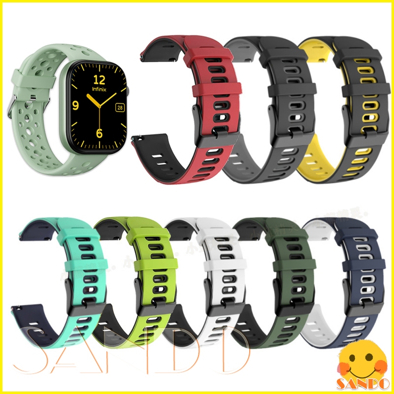 สาย Infinix XWatch H4 N4 Pro สายรัดซิลิโคนอ่อนนุ่ม Infinix XWatch N4 Pro เปลี่ยนสายรัดข้อมือสายรัดอุ