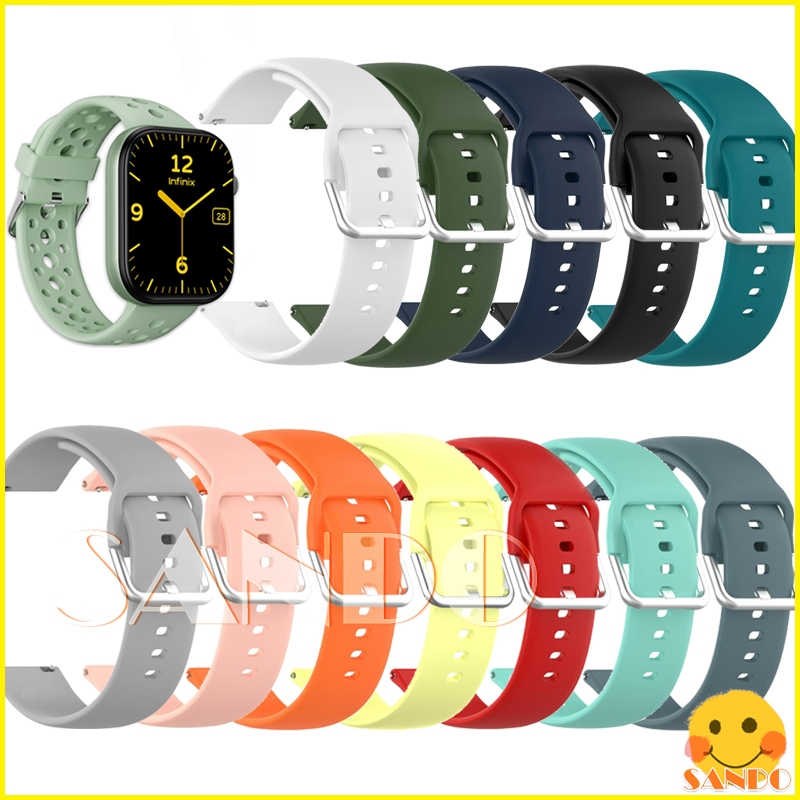 สาย Infinix XWatch H4 สายรัดซิลิโคนอ่อนนุ่ม smart watch สาย Infinix XWatch N4 Pro เปลี่ยนสายรัดข้อมื