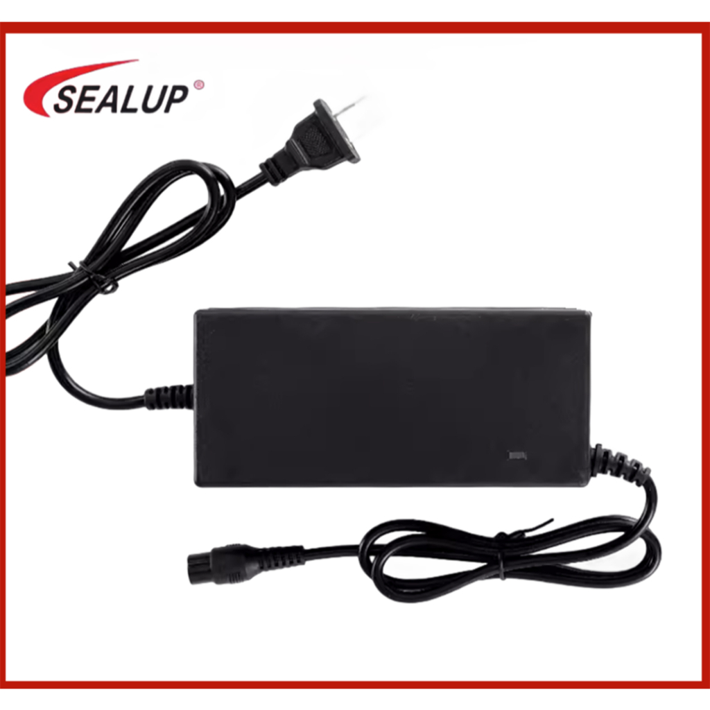 SEALUP 36V 48V เครื่องชาร์จสกู๊ตเตอร์ไฟฟ้า SEALUP 42V 2A 54.6V 2A 54.6V 3A เครื่องชาร์จแบตเตอรี่อะไห
