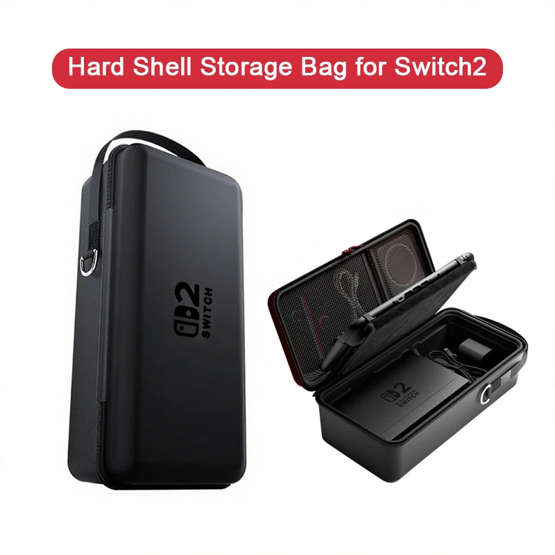 TaoAcc กระเป๋าใส่สําหรับ Nintendo Switch 2 กระเป๋าเก็บป้องกันเปลือกแข็งกันน้ําที่ทนต่อเครื่องชาร์จ