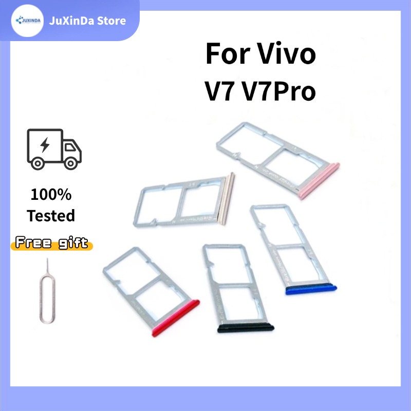 สําหรับ VIVO V7 V7Plus + Plus ซิมการ์ดถาดผู้ถือช่องใส่การ์ด Reader SD Slot อะแดปเตอร์เปลี่ยน Part