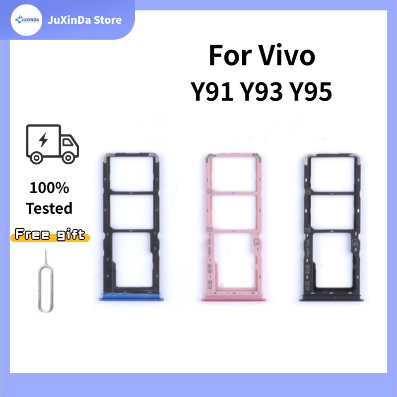 สําหรับ Vivo Y91 Y93 Y95 ถาดซิมการ์ด Micro SD Card Holder Slot เปลี่ยนอะไหล่ซ่อม