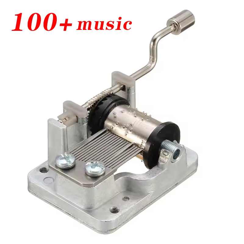 Hand-Cranked Music Box Movement Metal Rocker Mini Diy ของขวัญเพลง Mechanical ตกแต่งของสะสมสําหรับสาว Boy friend