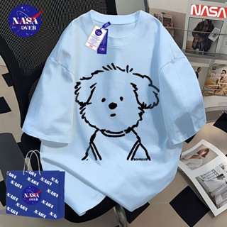 【พร้อมส่ง】🔥NASA ใส่ได้ทั้งชายหญิง เสื้อ ผ้าฝ้ายแท้100% แขนสั…
